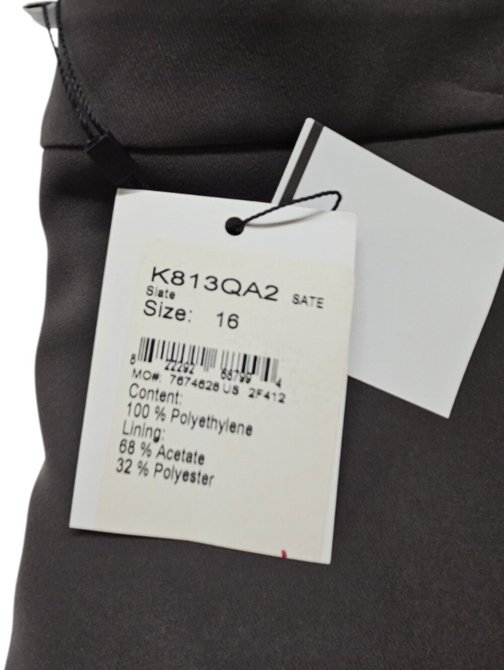 St. John Collection Wide-Leg Cropped Trousers in Sate Brown Size 16 NWT - Picture 9 of 9